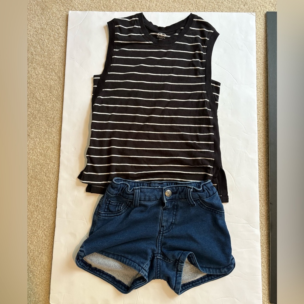 7/8 Girls Bundle, tank and shorts